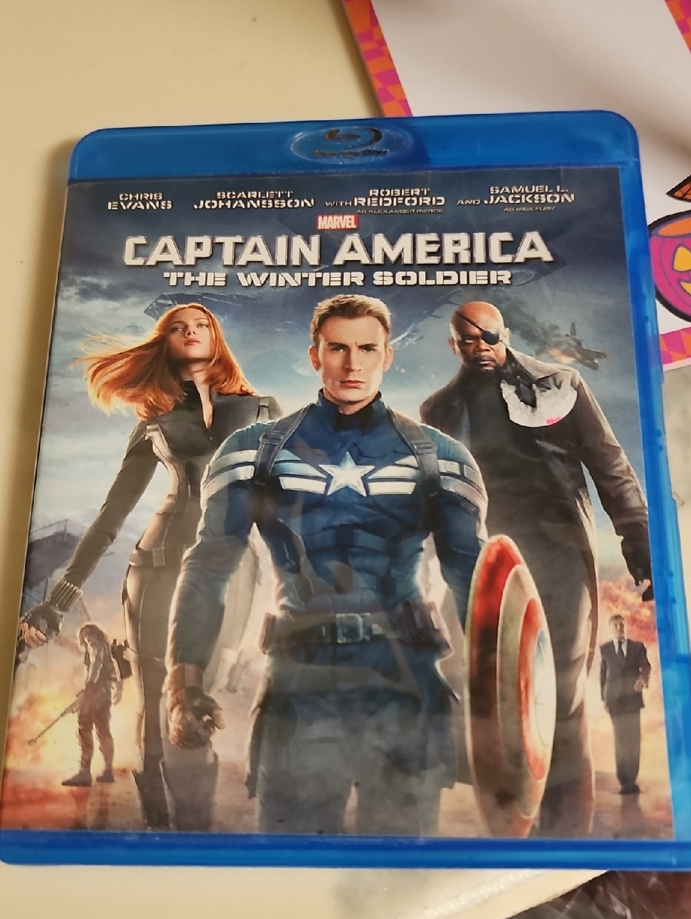 Marvel Captain America: The Winter Soldier Blu-ray - Blue Case